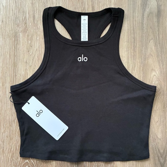 ALO Yoga Tops - Alo Yoga Women's Softsculpt Precision Short Sleeve Top Size Medium - Black NWT